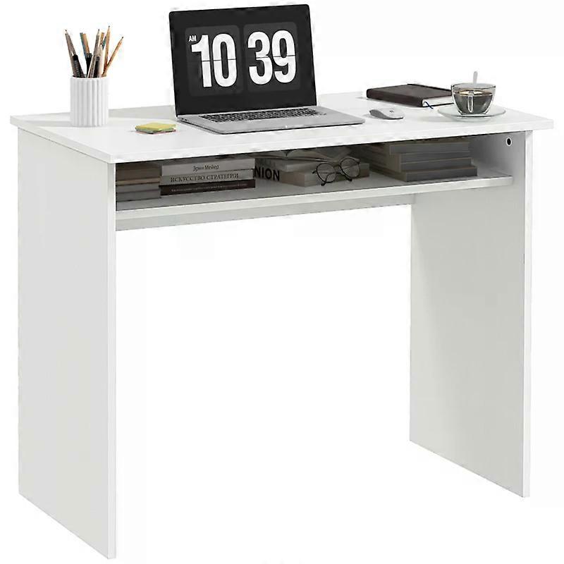 Modern Computer Desk with Storage Shelf