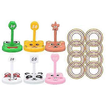 ZY6 1 Set Toss Rings Game Set Outdoor Throwing Ring Game Agility Training Game