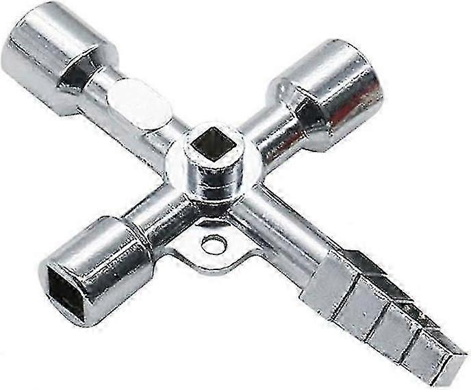 Universal Key With 5 Profiles, Pack Of 1 - Triangular Key, Square Key, Switch Cabinet Key, Square, Triangular - Universal Key Edition a
