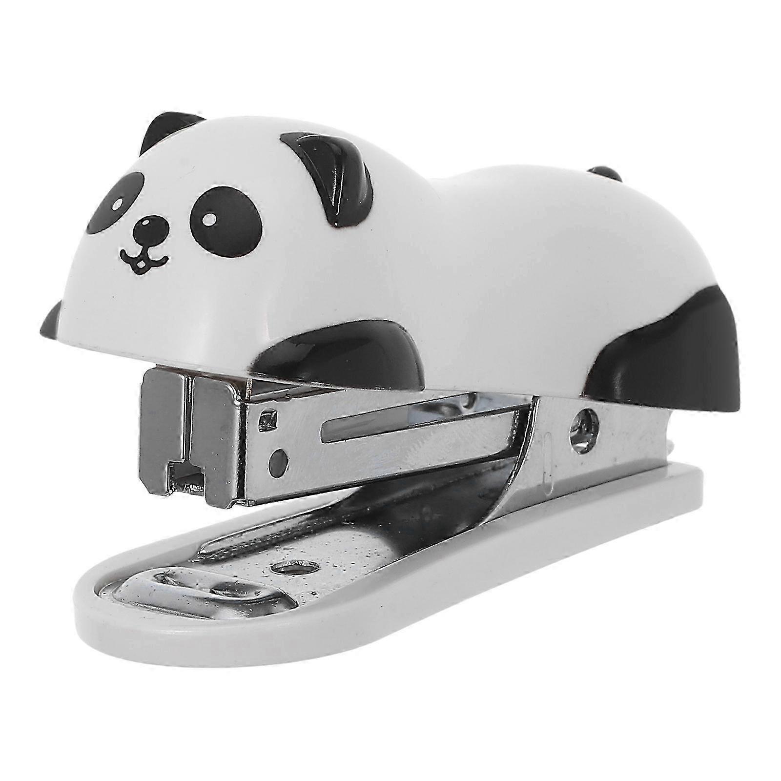 Panda Mini Desktop Stapler Hand Stapler Office Home Stapler
