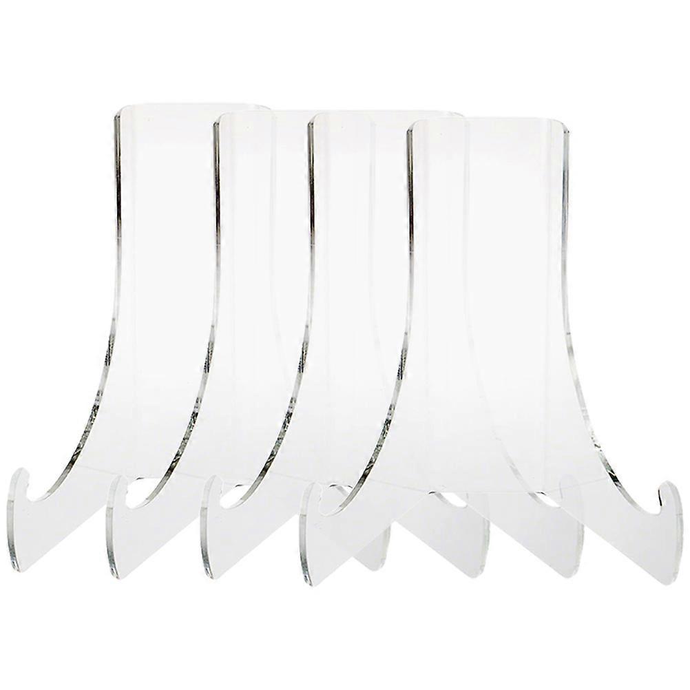 Acrylic Display Stand Small Easel for Display 4Pcs Transparent Holders