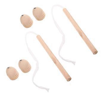 Wooden Gyro Toys Traditional Design for Kids Playing 10Sets Included