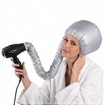 Portable Soft Blow Hood Hair Dryer & Curling Iron Attachment for Silver Dry Hair