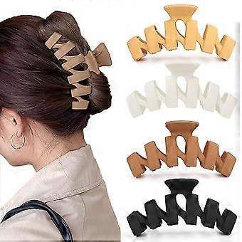 4 Pcs Hair Clips Large 11cm Hair Clips For Thick Hair, Non-slip Hair Jaw Clips For Women