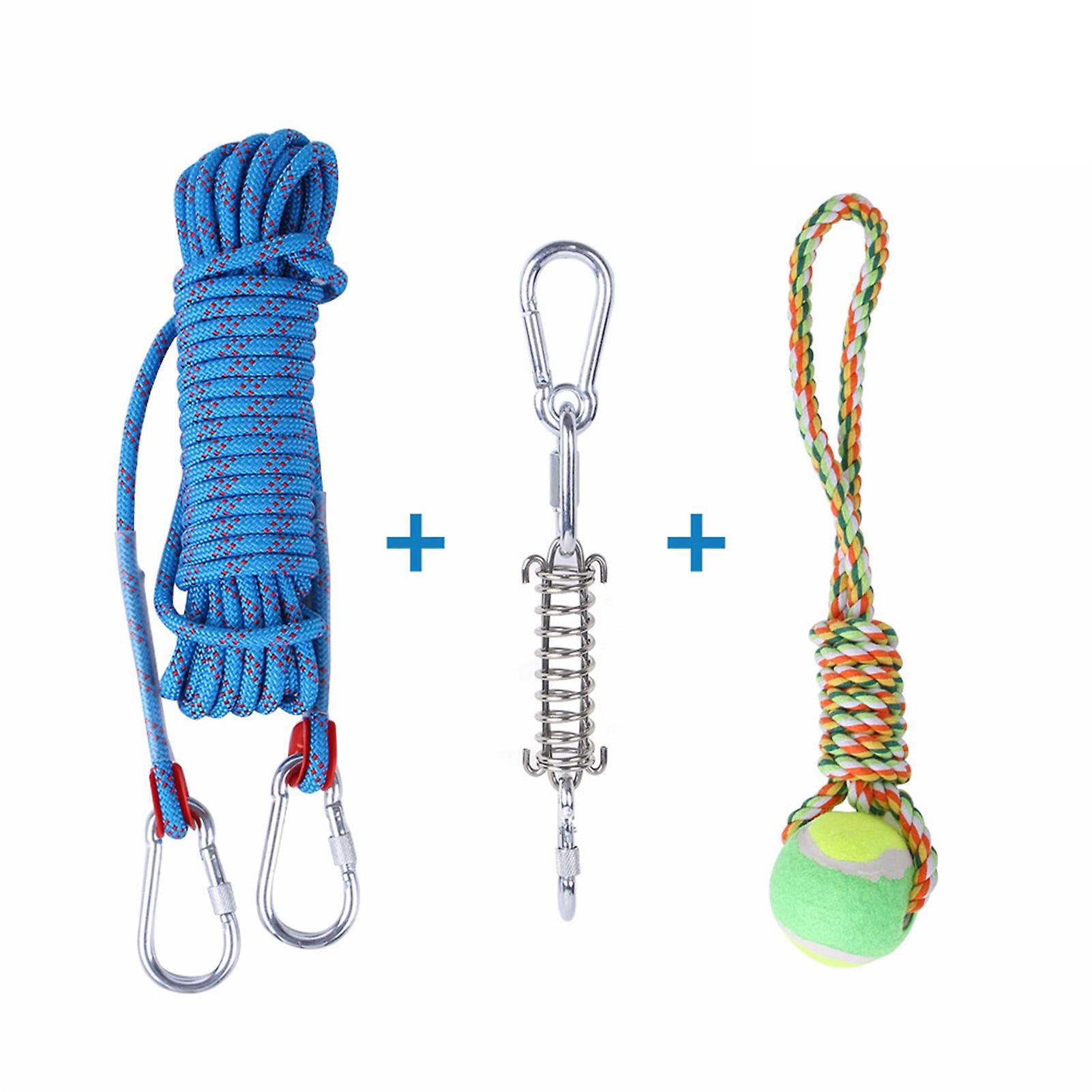 Dog Outdoor Bungee Hanging Toy Dog Rope Pull & Tug Of War Toy For Pitbull Medium To Large Dog