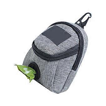 Pet Poop Bag Holder for Dog Waste with Durable Oxford Material Grey