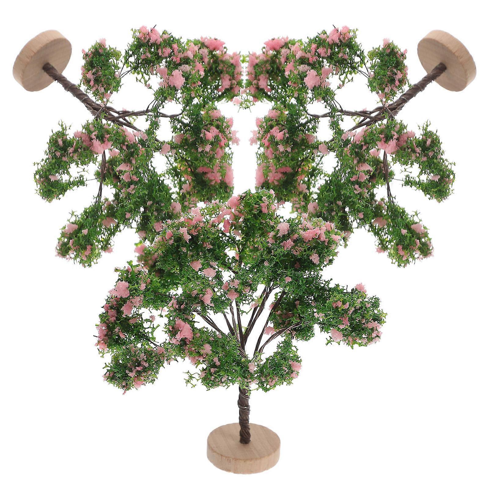Landscape Tree Model Scenery Plastic Miniature Trees for Playing 3Pcs