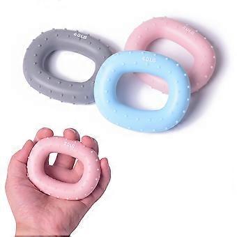 Silicone Grip Hand Grip Squeeze Ring for Exercise 1Pcs Pink Finger Strengthener