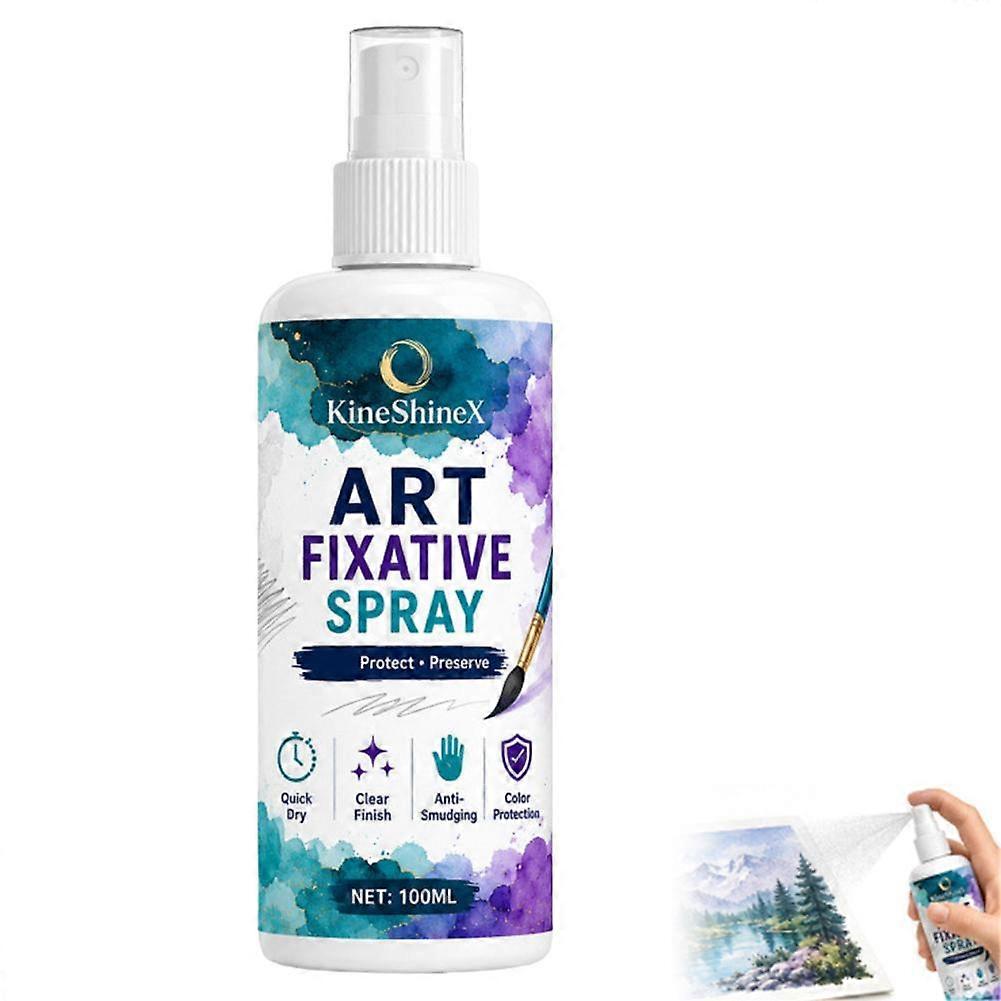 Artwork Setting Fixative Spray - Sketch Charcoal Pastel Drawing Protection Quick
