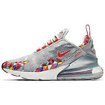 Nike Air Max 270 Chaussures de running basses à coussin d'air, couleur argent, pour femme, référence BV6654-059
