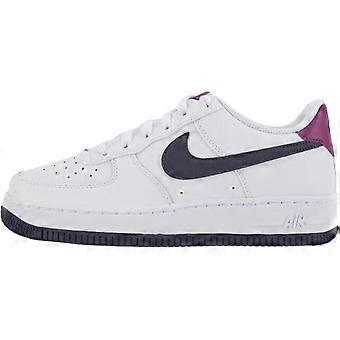 Nike Air Force 1 Synthetic Leather Low top Skateboard Shoes White/Black/Purple Unisex FV5948-111