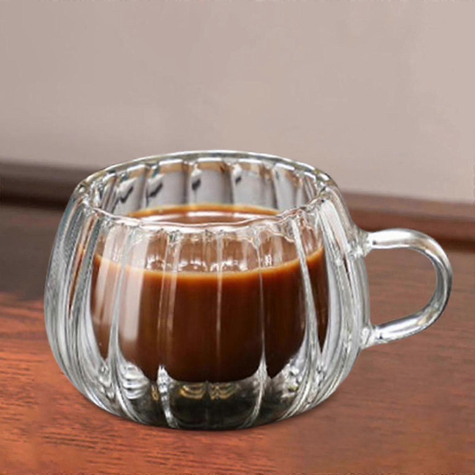 Ergonomic Double-Layer Glass Mug