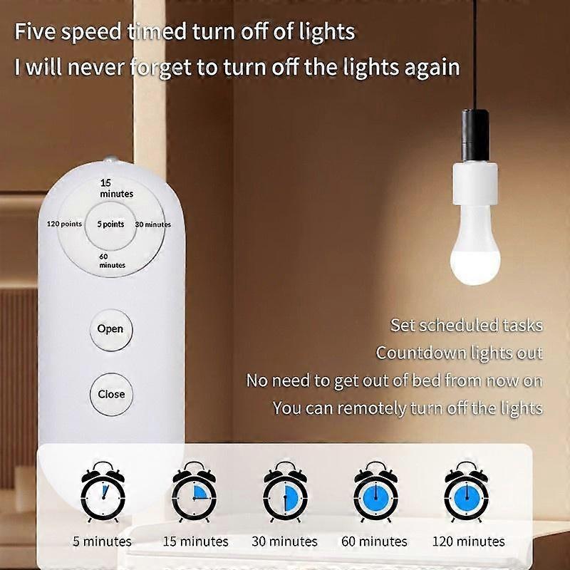 Smart Light Bulb Socket E27 Wireless Remote Control Switch Led Lamp Bases On/Off Room Chandelier