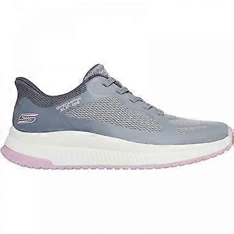 Women's Skechers BOBS Squad 4 Staple Look | Grey/Multi | Womens Slip Ins Trainers