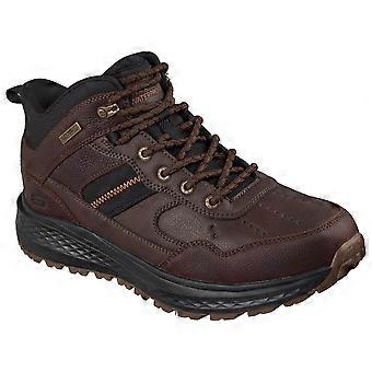 Bottines imperméables en cuir Skechers pour hommes, modèle Slade Ultra Turner, avec système de laçage facile "Slip-Ins".