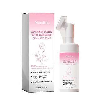 Niacinamide Cleansing Face Foam, Dense Foam Hydrating Gentle Facial Cleanser, Refreshing Clean Skin, Relieves Dryness, Improves Skin Dullness