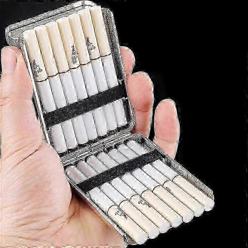 Retro Three-Open Metal Cigarette Box