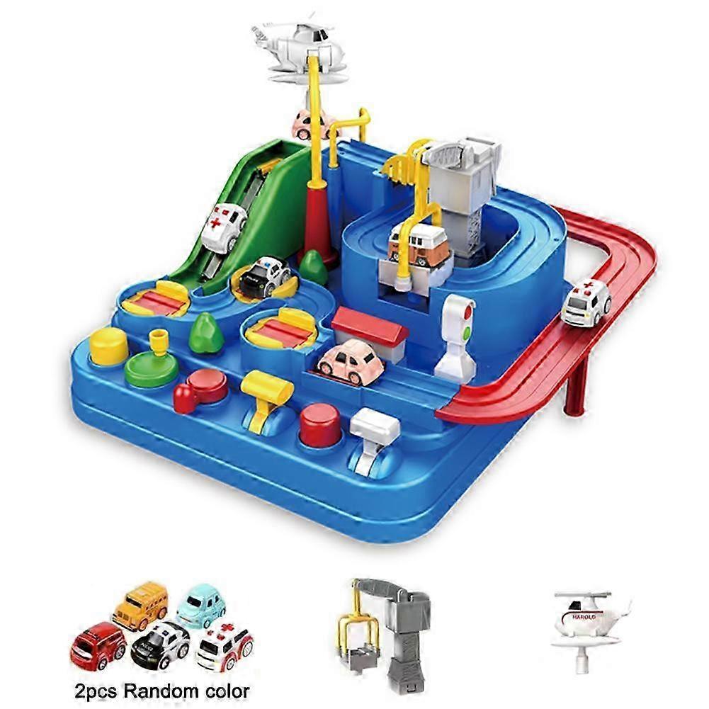 Fine Motor Train Parking Playset