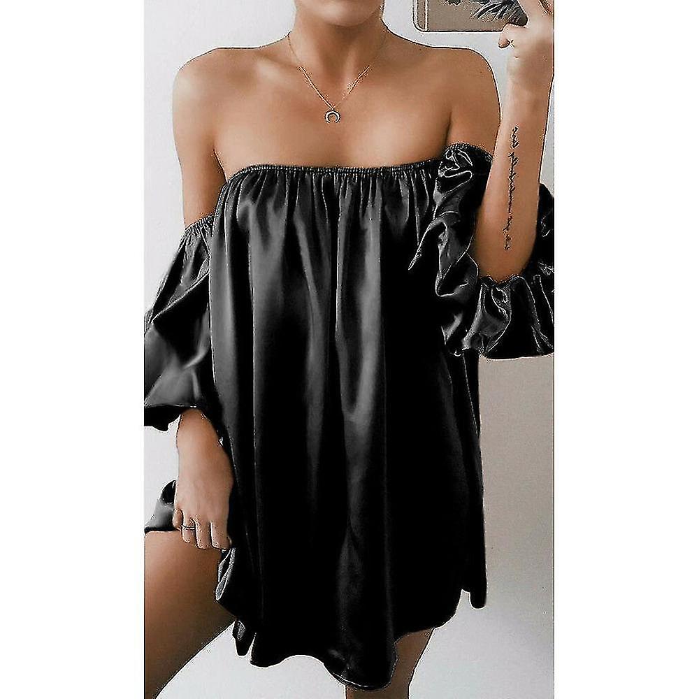 Off Épaule, strapless, élégante mini-robe décontractée