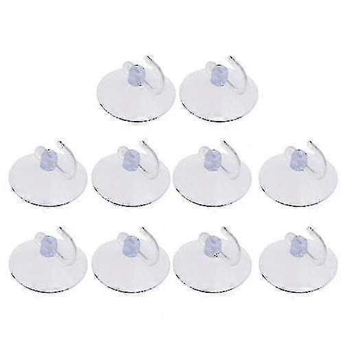 10pcs Strong Suction Cup Hooks Glass Window Wall