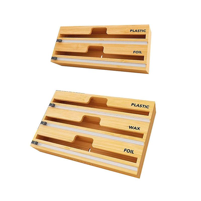 Bamboo Wrap Dispenser With Slide Cutter