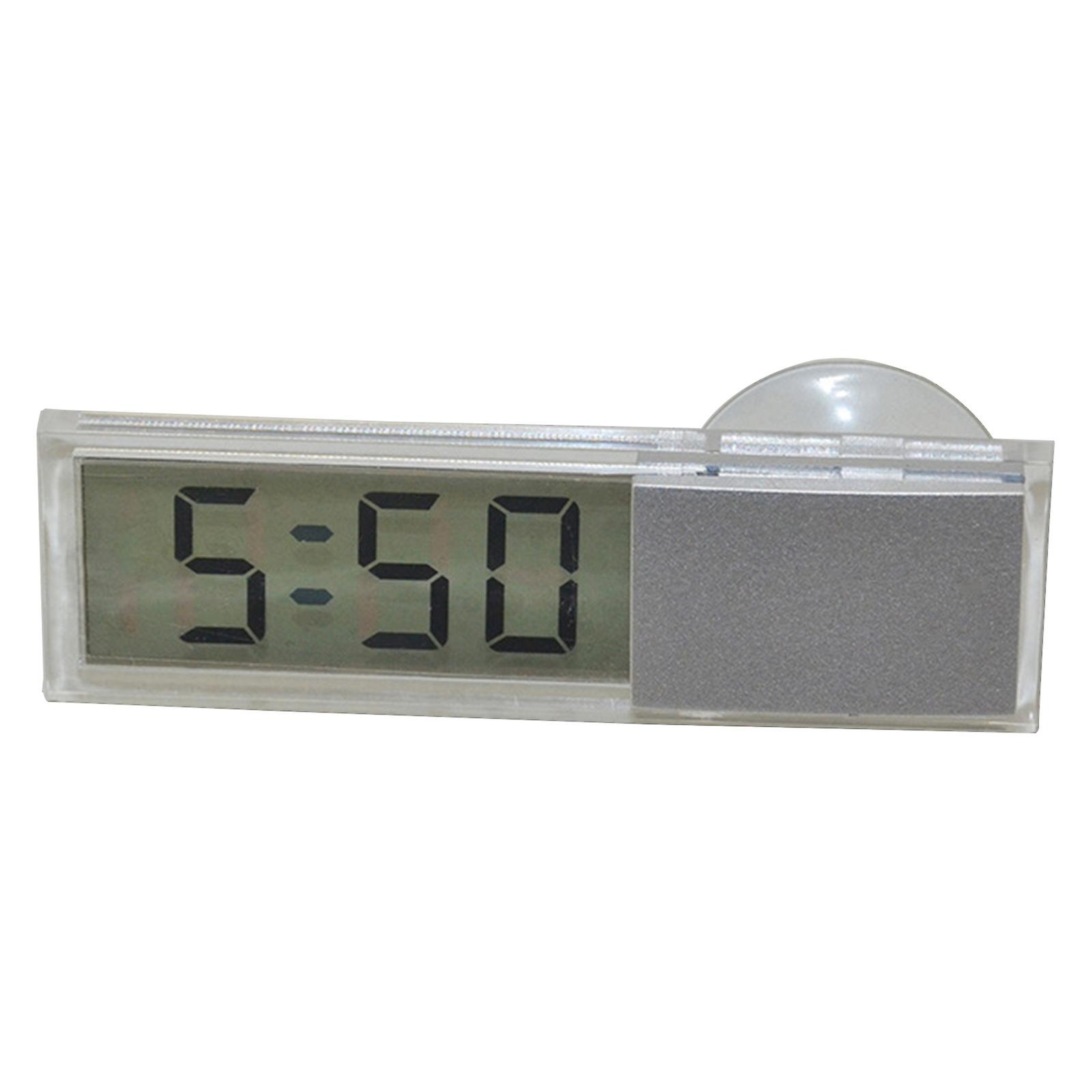 Mini Car Digital LCD Clock/Temperature Display Electronic Clock / Thermometer