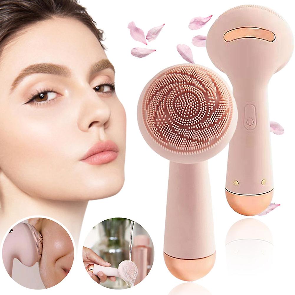 Cepillo facial de silicona eléctrica USB Limpieza facial Limpiador de  vibración sónica impermeable Masajeador de piel de poro profundo