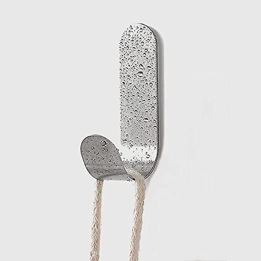 10 Pieces Stainless Steel Adhesive Hook,Self Adhesive Hooks Hook,for Towel, Keys, Home, Kitchen, Bathroom, Anti-rust and Waterproof