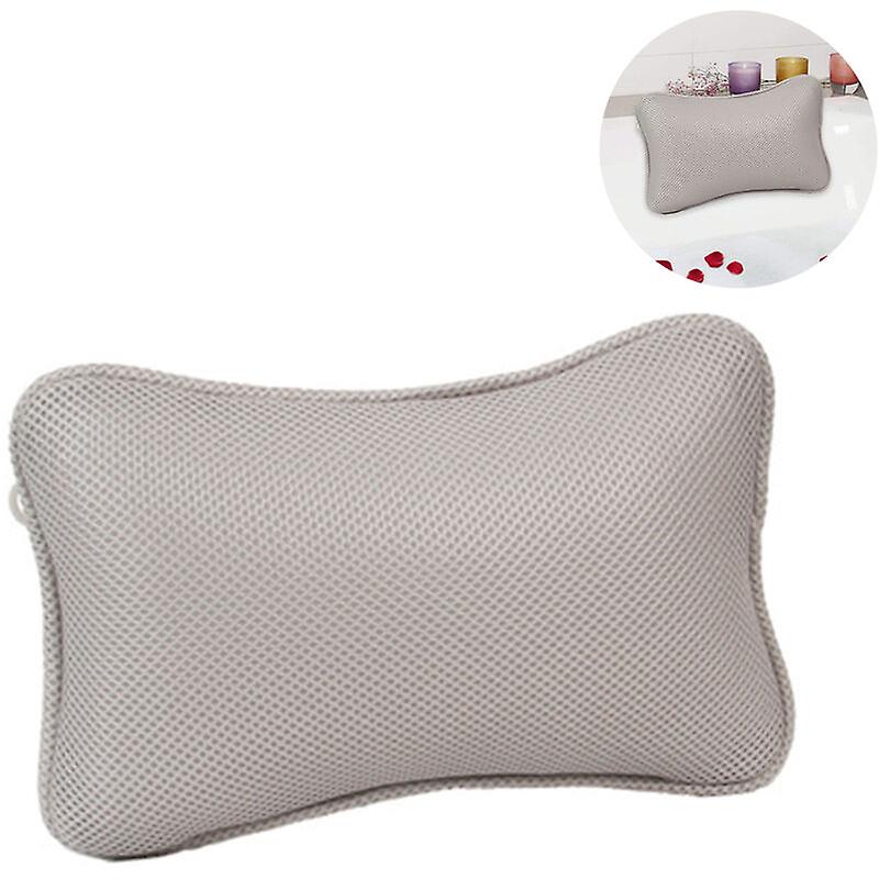 Bath pillow with 2 suction cups Polyester neck pillow Quick drying Easy cleaning - comfort bath pillow