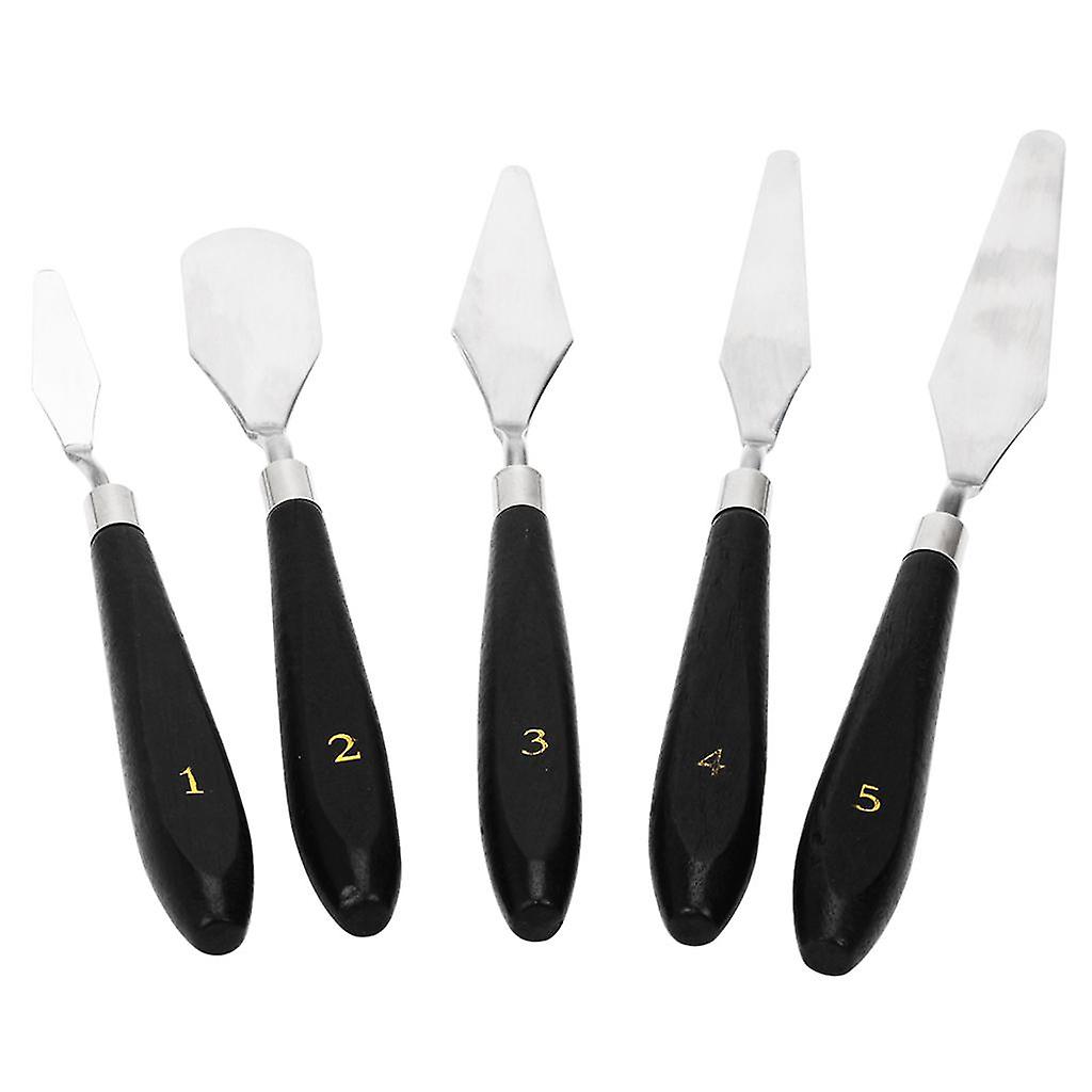 3D Print Removal Tools Kit with Wooden Handle Spatula Palette Knife