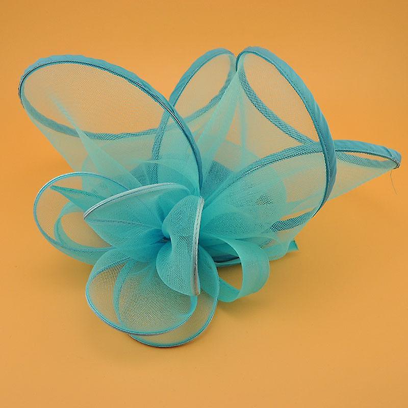 Net Veil Headdress Cap Head Flower Feather Bridal Dress Hair Accessories Korea Japan 14