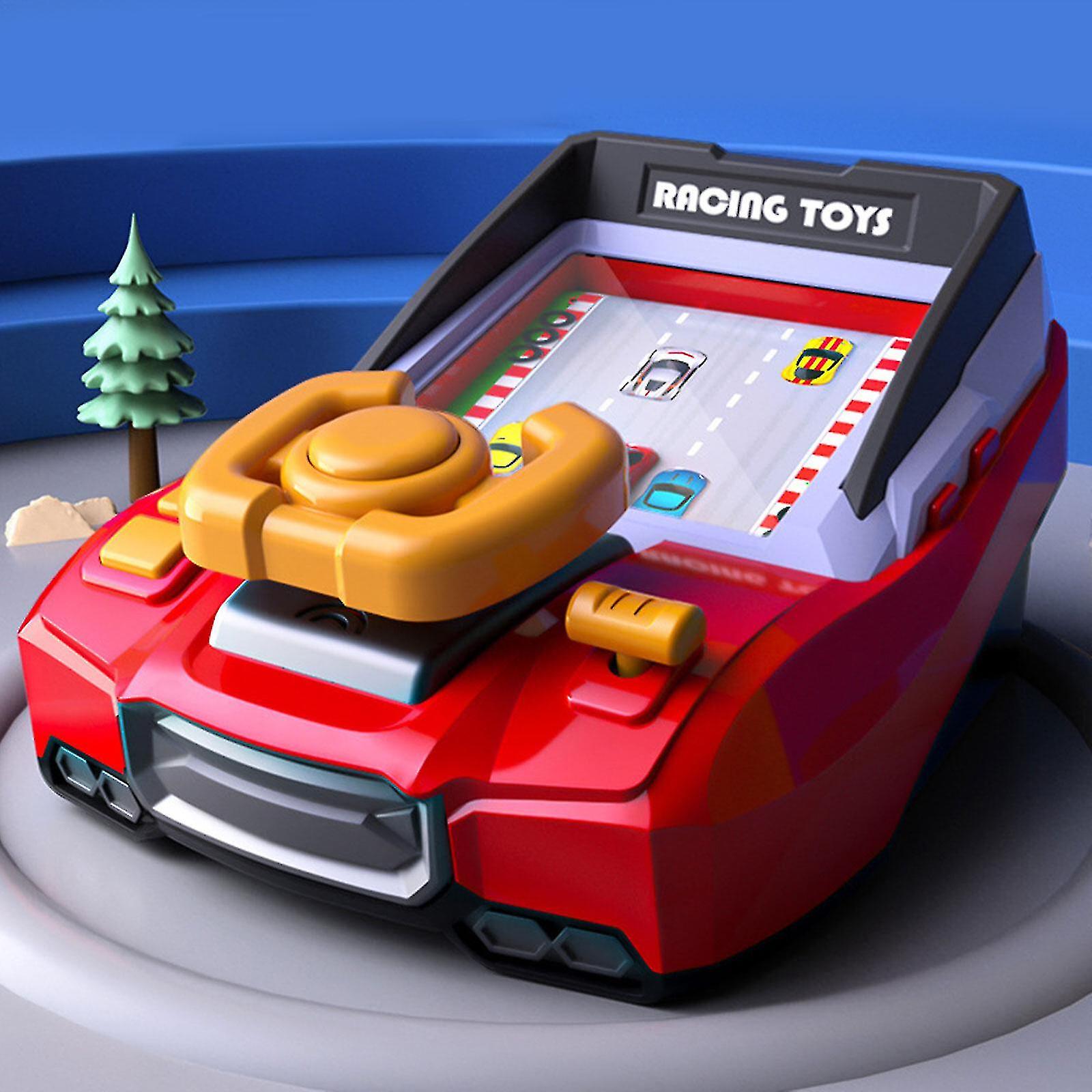 DeAO Volant Jouet Lumineux & Sonore – Voiture De Course Interactive Enfants Jaune – Cadeau 3-8 Ans