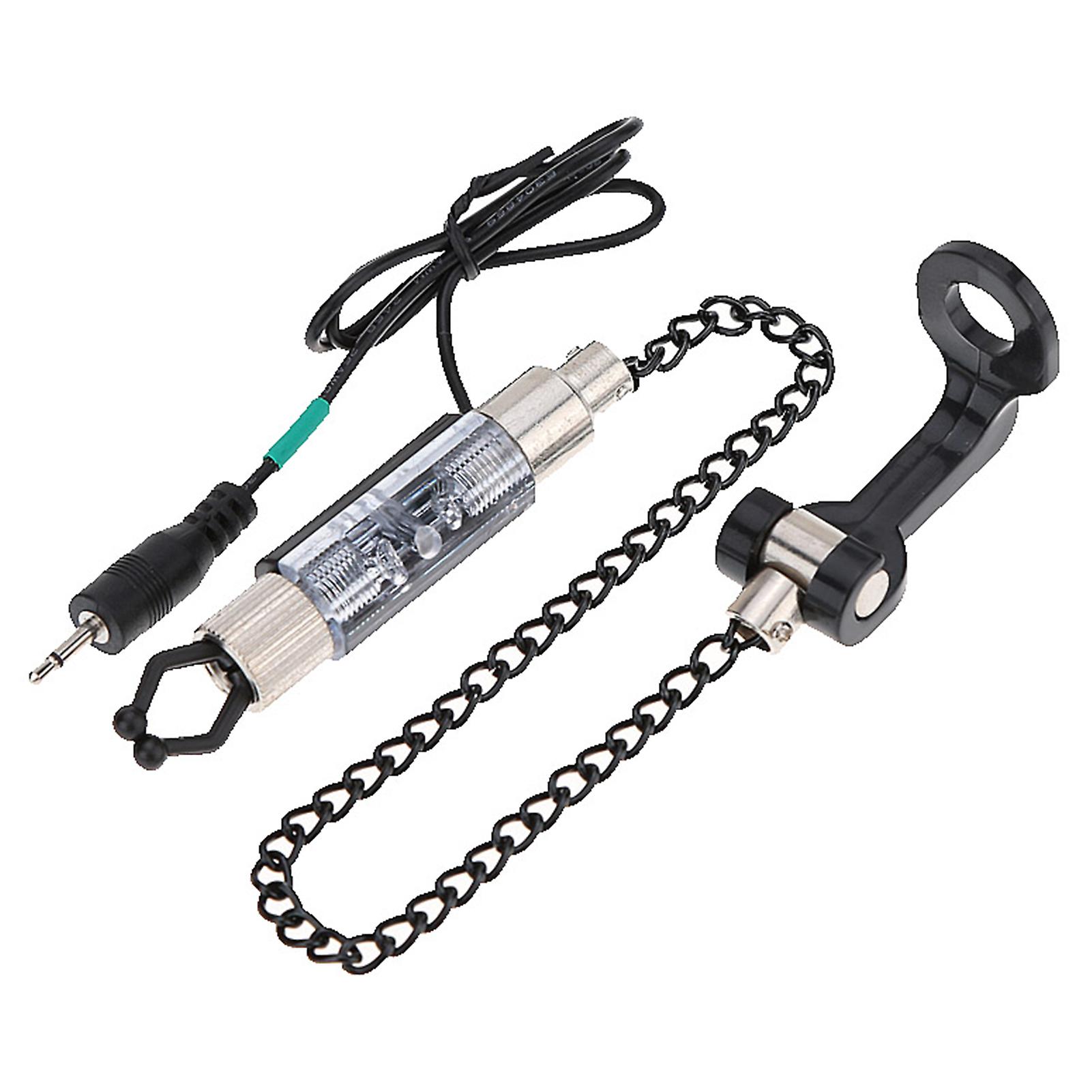 Iron Fishing Bite Alarm Chain Hanger Swinger Led Illuminated Indicator