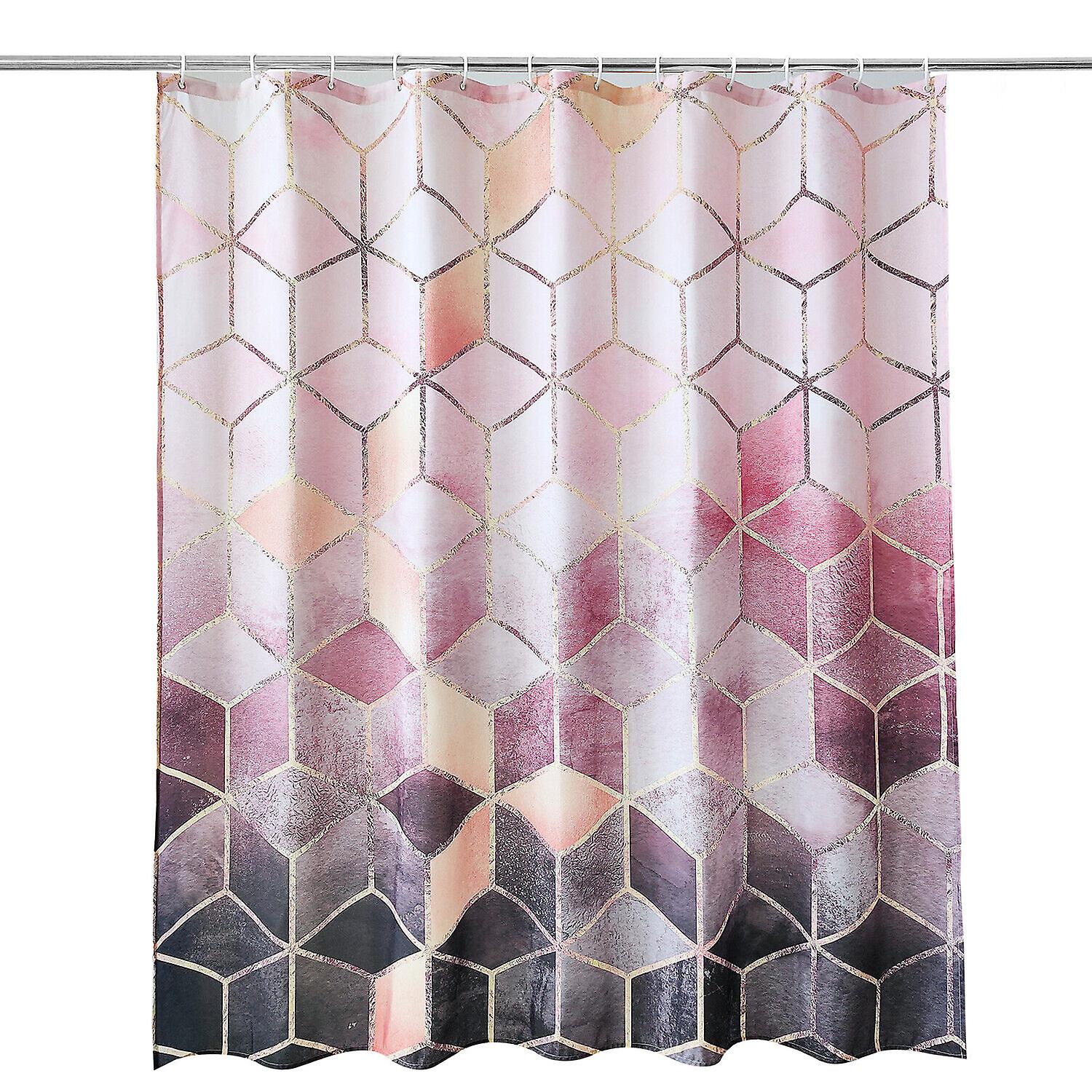 Vedenpitävä kangassuihkuverho 12 koukulla