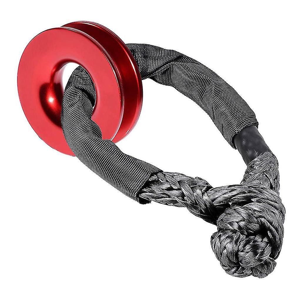 Snatch Block Recovery Ring 3/8 1/2 "Winch Pulley System For Tow Rope Pulley