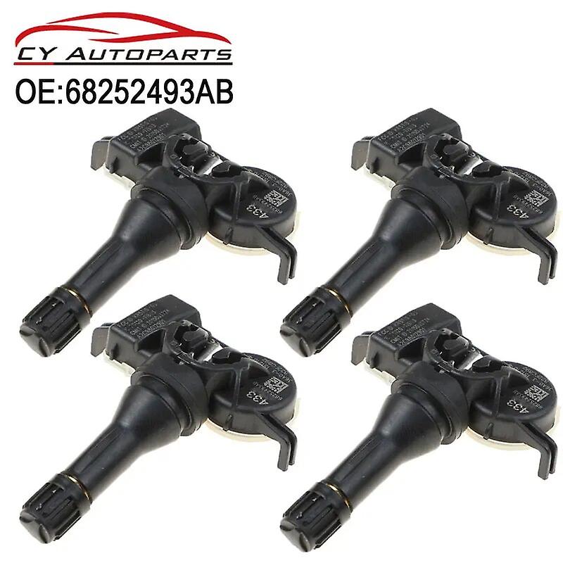 4pcs New Tire Pressure Sensor For 2014-2021 Jeep Renegade Tpms 433mhz 68252493ab