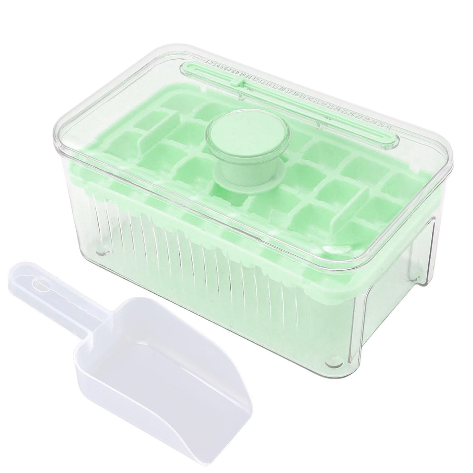 Press-Button Ice Cube Tray for Whiskey & Coffee - ABS/PET Mold