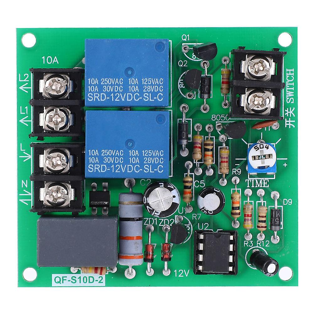 2 Channels Power Time Sequence Board QF-S10D-2 0.5-4S 220V Time Sequence Module