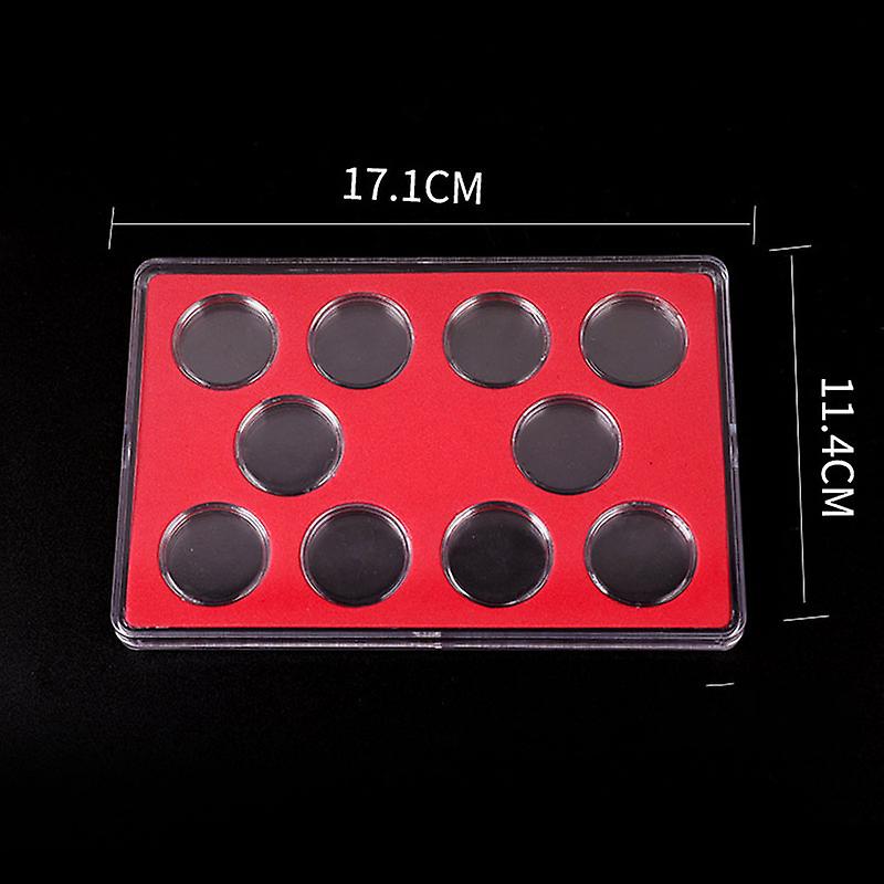 Coin Collection Storage Box Container Protector Case 10pcs For 20.5/25/27/30MM