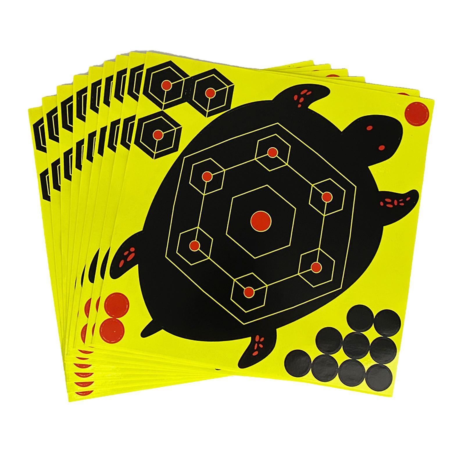 10 Pack Paper Reactive Splatter Shooting Target Self Adhesive 8" Stickers