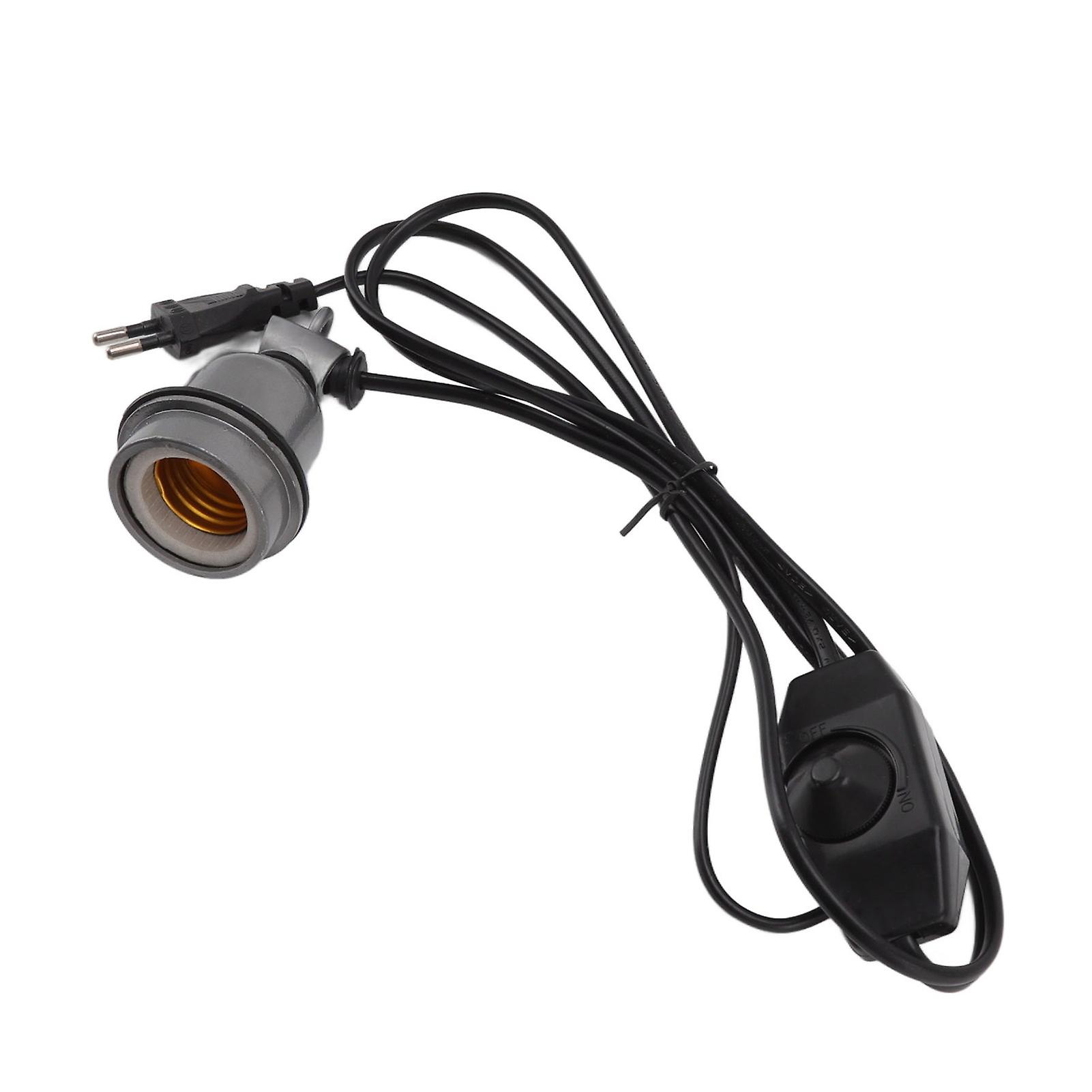 E27 Heating Lamp Socket Alloy Shell for Reptile & Pet Heat Light