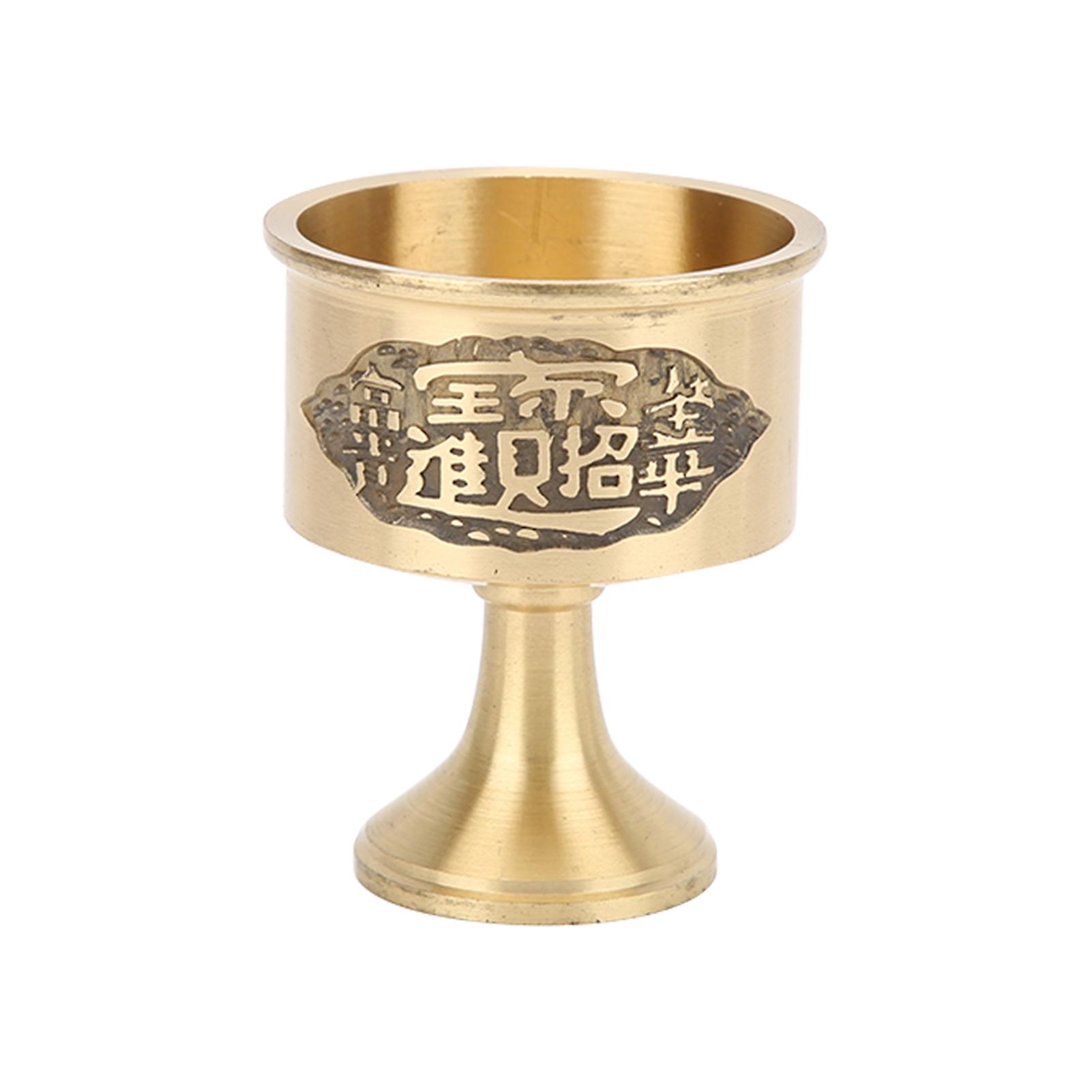 Gobelet à liqueur vintage fait à la main en laiton pur, durable, robuste, polissage, belle coupe en laiton