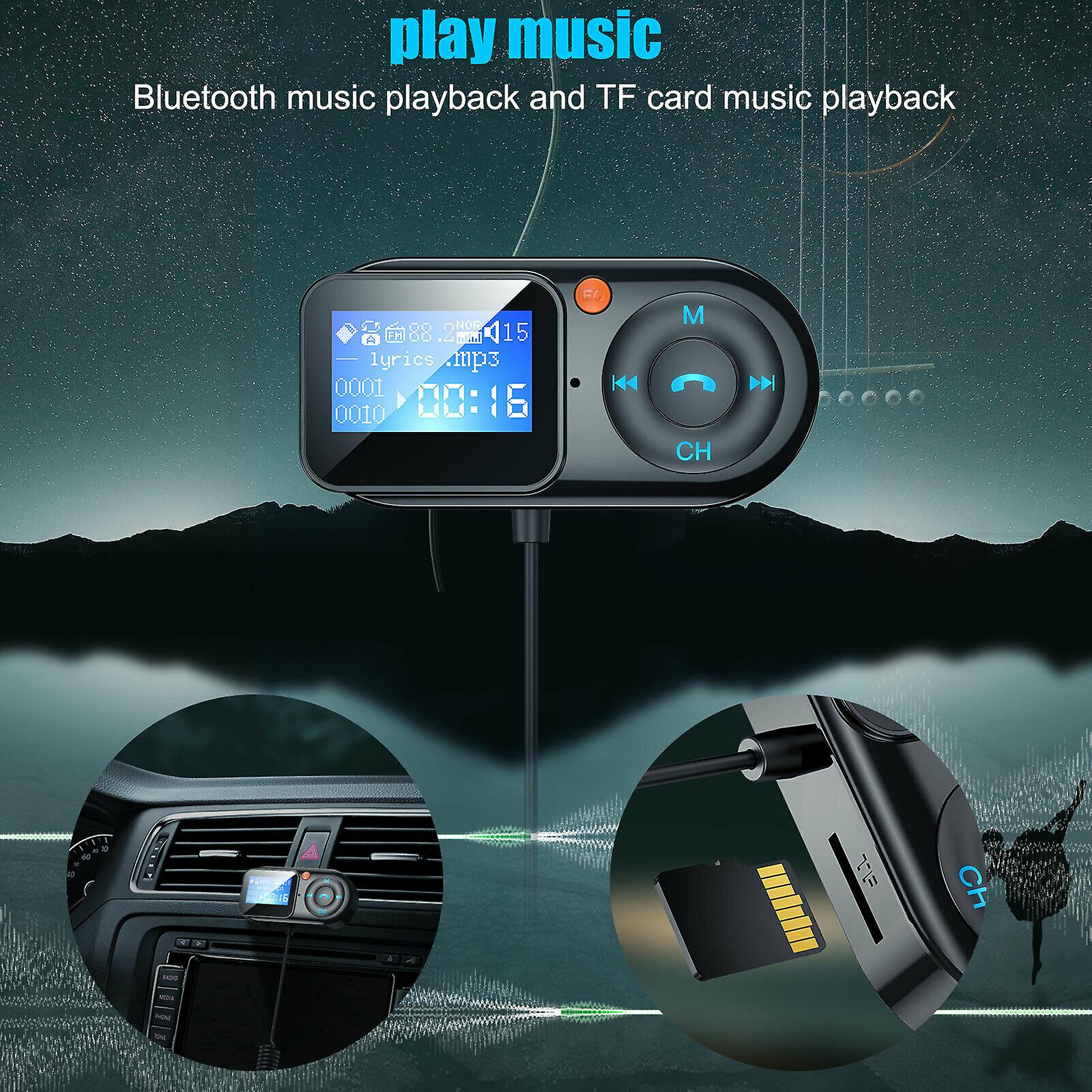 USB Car Bluetooth FM Transmitter Wireless Radio Adapter Kit Mp3 Player Handsfree