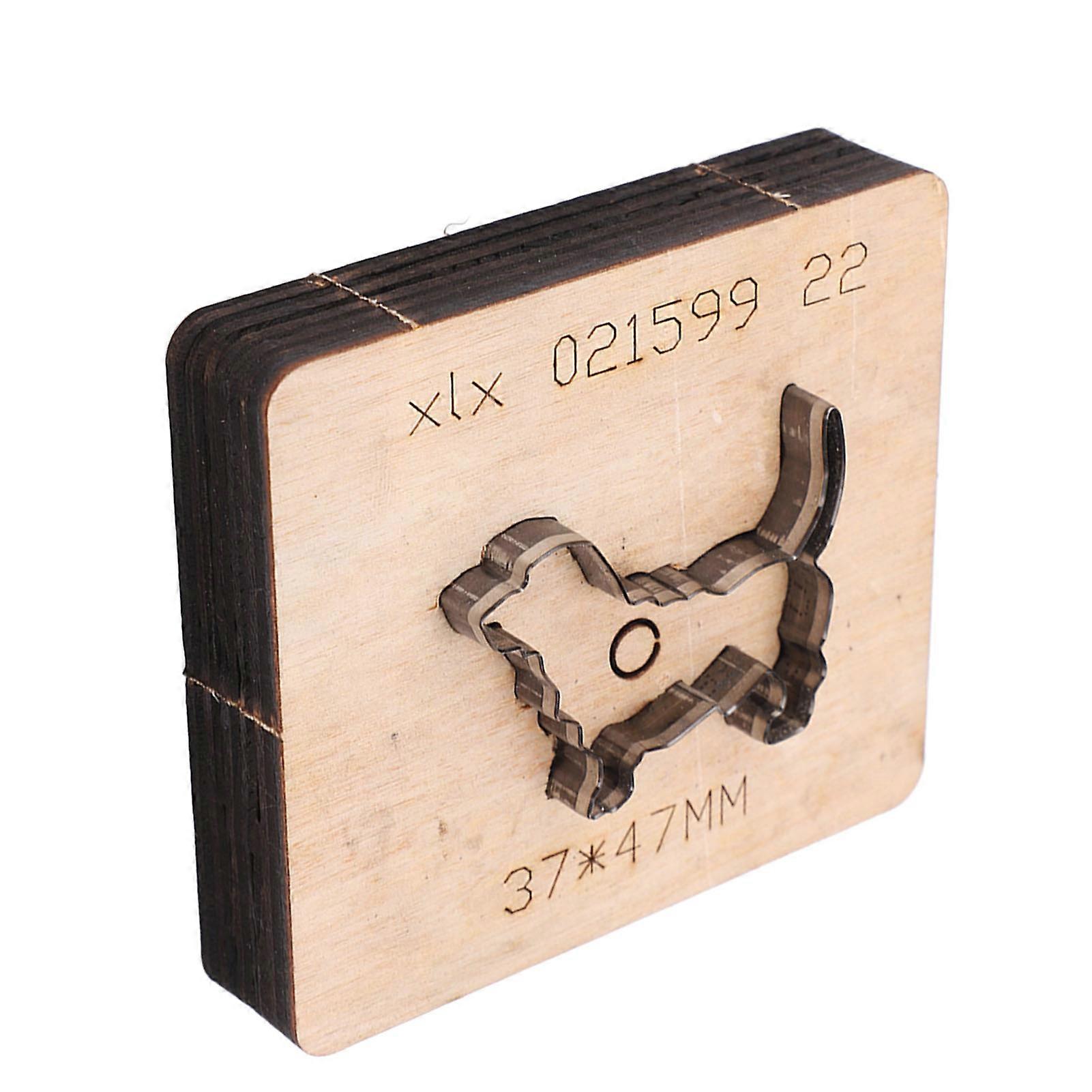 قطع المعادن الجلدية يموت المسترد الذهبي شكل DIY لكمة قطع العفن الفن الملحقات الحرفية