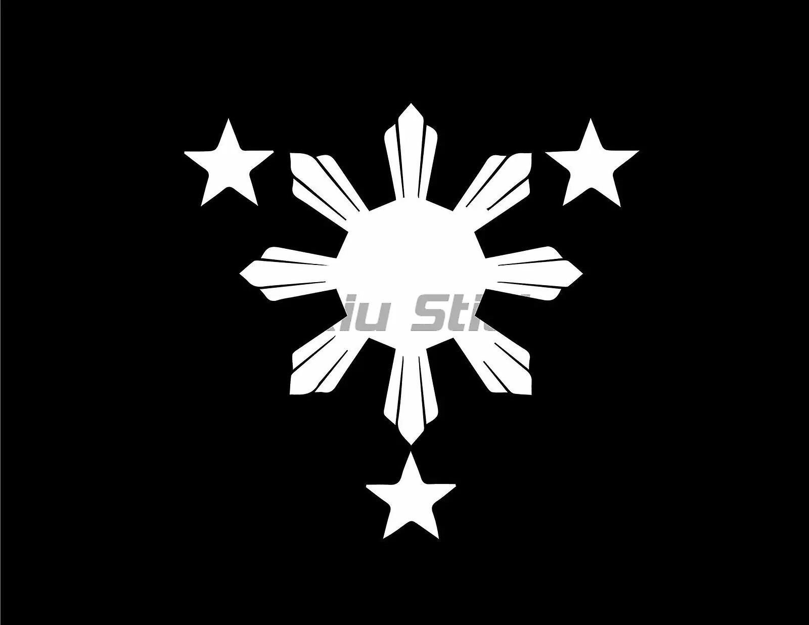 Philippine Sun Sticker Flag Map Bumper Windshield Waterproof Vinyl Decal~6055