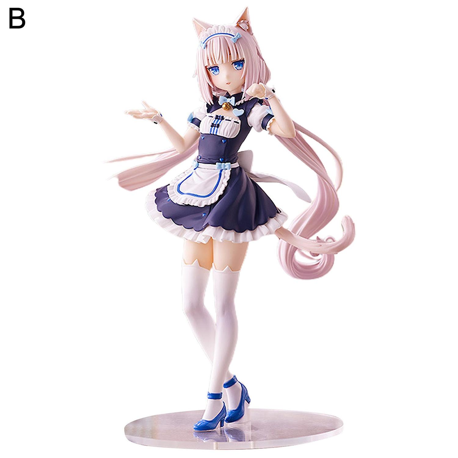 20cm Nekopara Figure High Simulation Birthday Gift PVC Maid Outfit Chocola Vanilla Character Model
