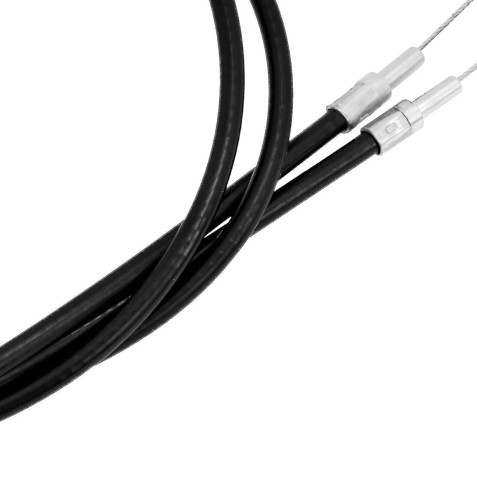 Motorcycle Throttle Cable Kit For Harley Sportster, Dyna, Softail (XL883, XL1200, Fat Boy, Heritage) - 130cm Steel Braided Cable Set (Pull & Push)