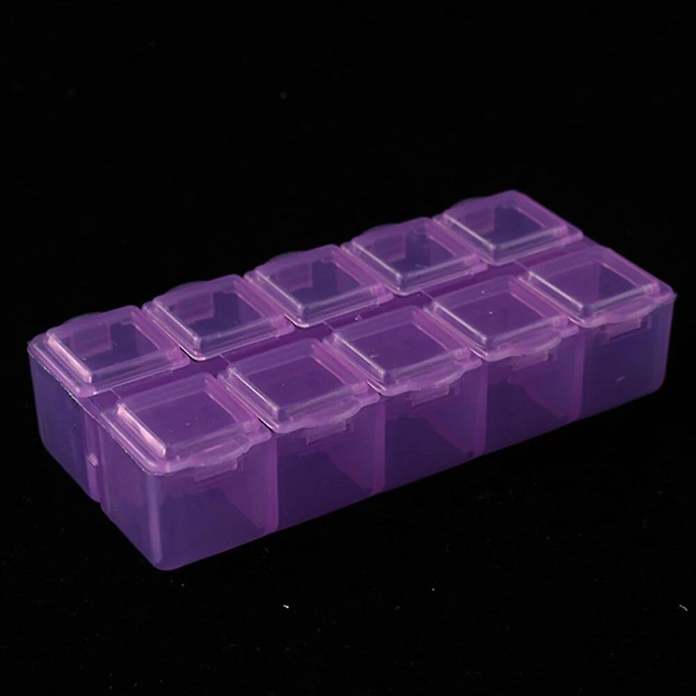 Multifunction Organizer Case 10 Grids Compartment Plastic Storage Box Screw Holder Case Organizer Container Plastic Storage Box~12605