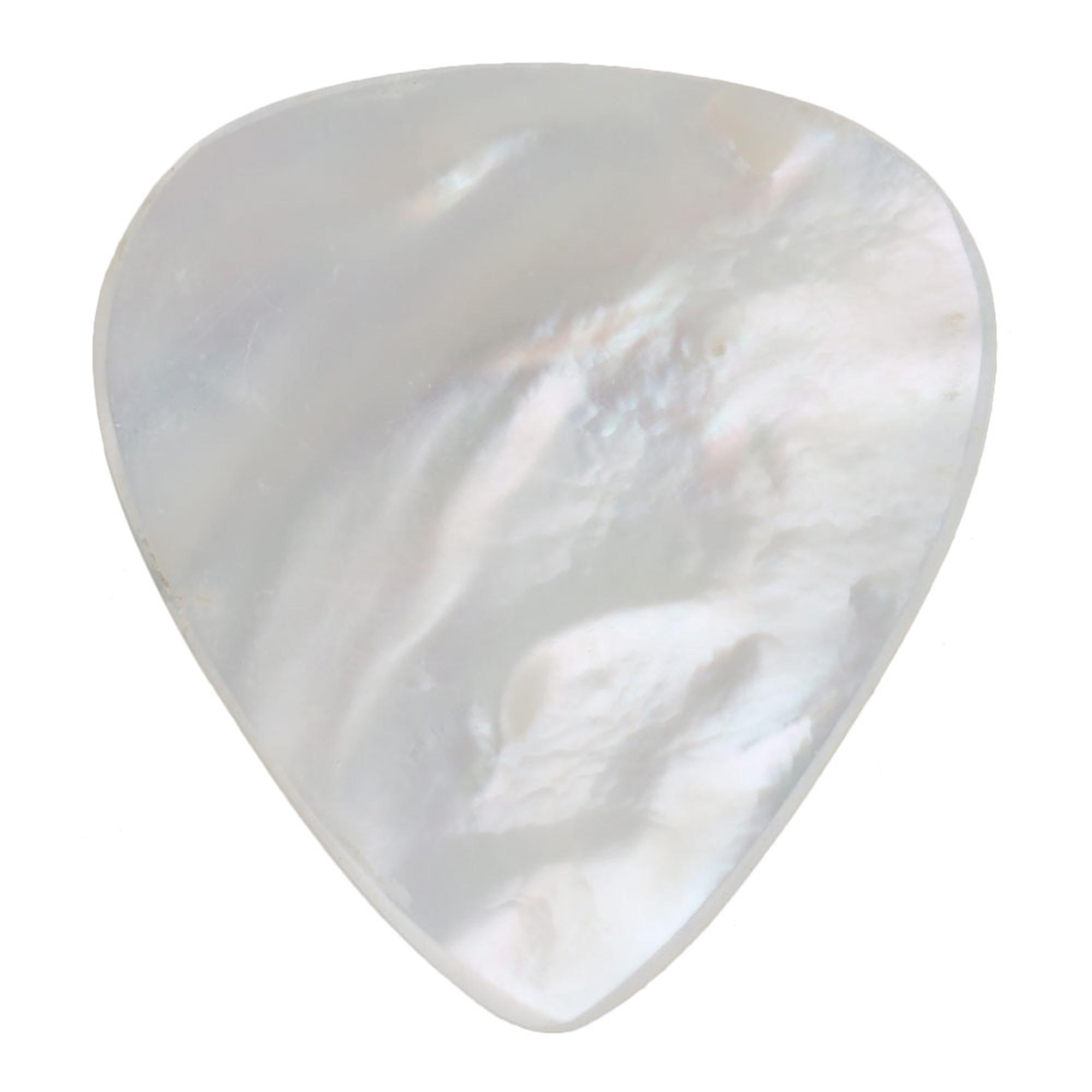 Guitar Pick 30x26x1.2MM White Seashell Guitar Replacement Part
