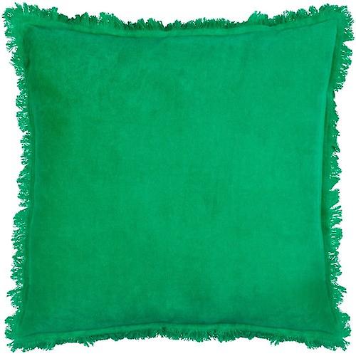 Furn Gracie Fringed Velvet Cushion Cover